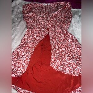 Abercrombie & Fitch Red and White Floral Dress